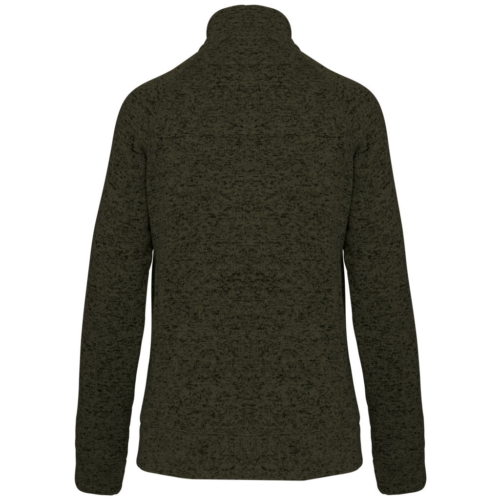 Kariban Veste zippée chinée femme Dark Khaki Melange (K9107)