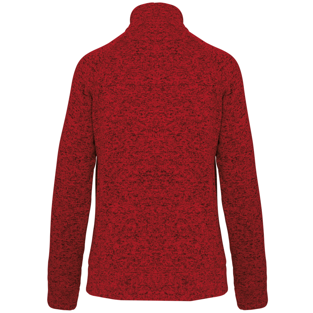 Kariban Veste zippée chinée femme Red Melange (K9107)
