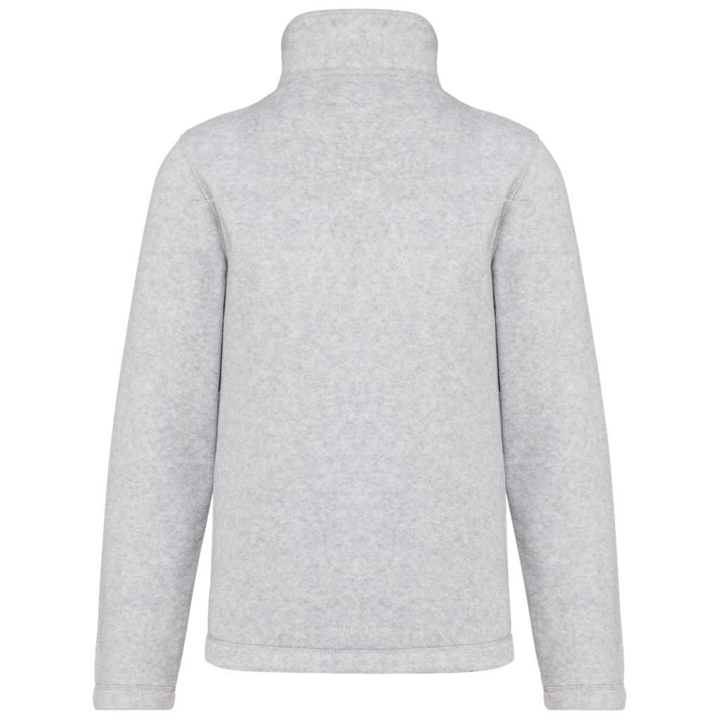 Kariban Enzo > Micropolaire col zippé homme Ash Heather (K912)