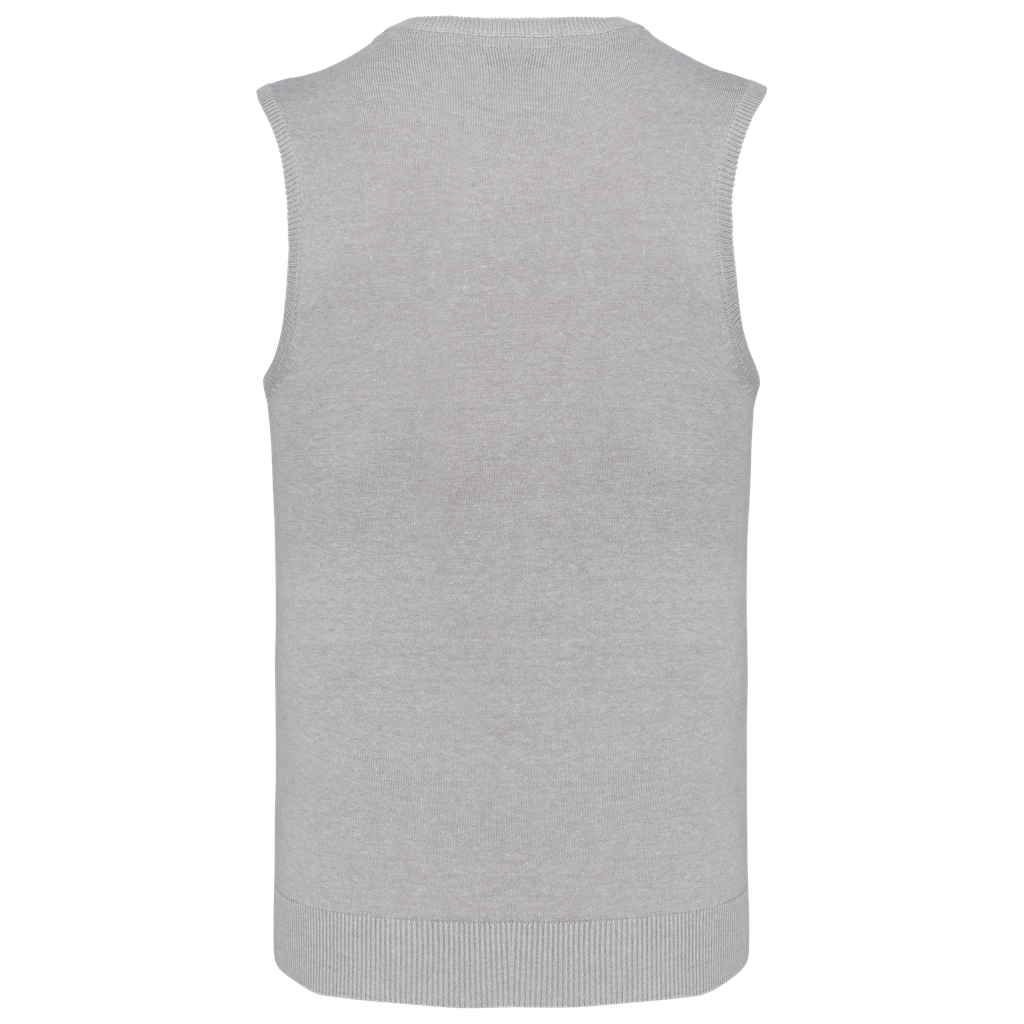 Kariban Pull col V sans manches Grey Melange (K969)