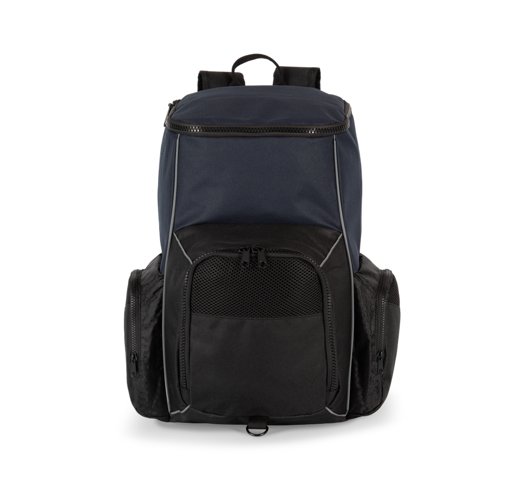 Kimood Sac à dos de sport recyclé avec porte-objets Navy / Black (KI0176)