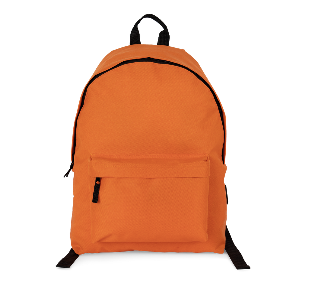Kimood Sac à dos casual recyclé avec poche frontale Orange Zest (KI0184)