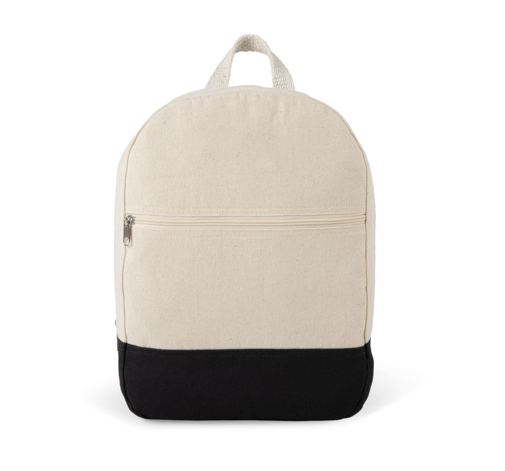 Kimood Sac à dos essentiel en coton Natural / Black (KI0185)
