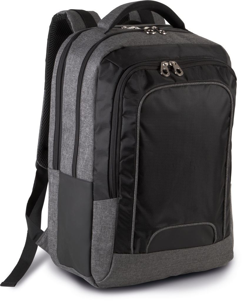 Kimood Sac à dos ordinateur business Dark Grey Heather / Black (KI0142)