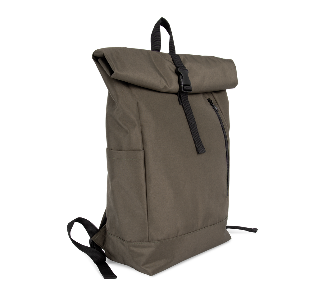Kimood Sac à dos casual Roll-Top Dark Khaki (KI0195)