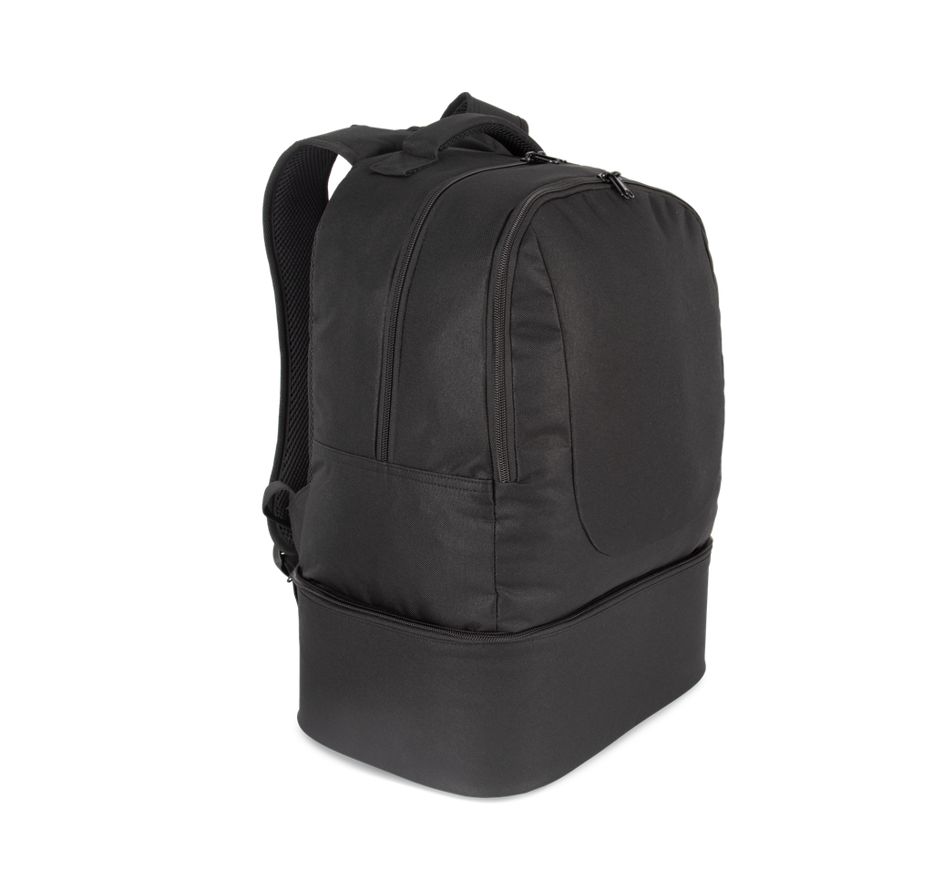 Kimood Sac à dos sports d'équipe à fond rigide Black (KI0192)