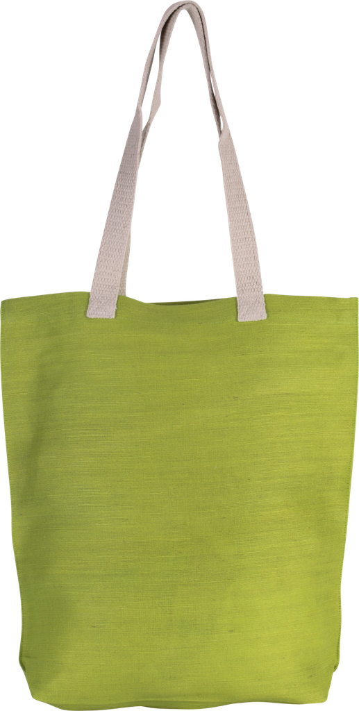 Kimood Sac shopping en juco Lime Green (KI0229)