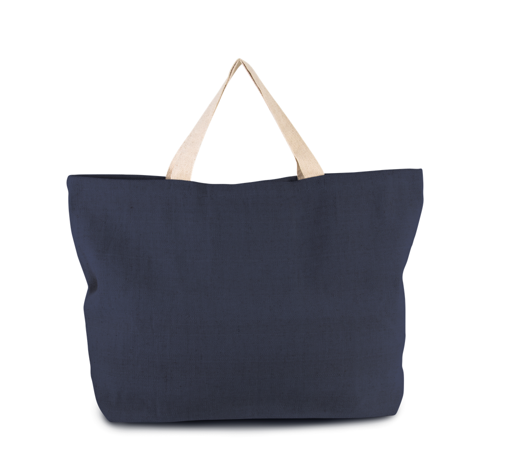 Kimood Grand sac de shopping fourre-tout esprit rustique Navy (KI0260)