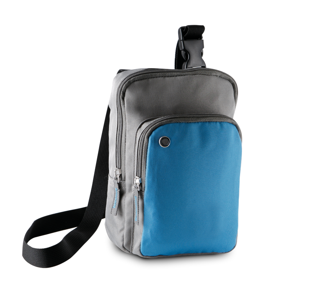Kimood Sac bandoulière Slate Grey / Aqua Blue (KI0301)