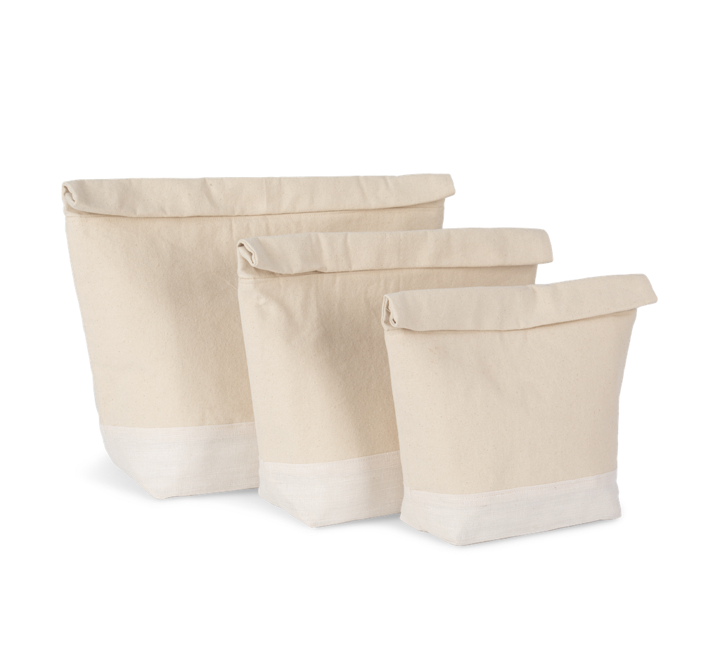 Kimood Sac isotherme avec fermeture à enroulement Natural / White (KI0376)