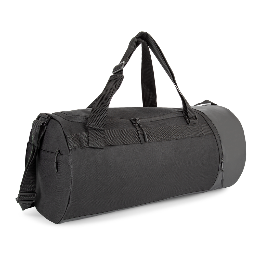 Kimood Sac de sport forme tube avec compartiment chaussures séparé Black (KI0630)