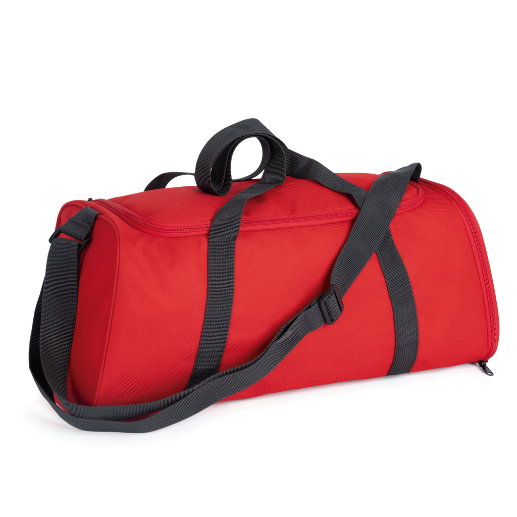 Kimood Sac de sport avec compartiment pour chaussures Red / Dark Grey (KI0658)