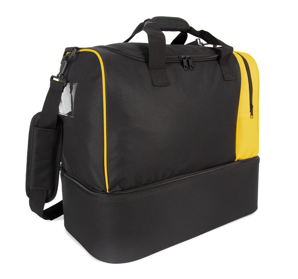 Kimood Sac de sport avec fond rigide Black / Yellow (KI0661)