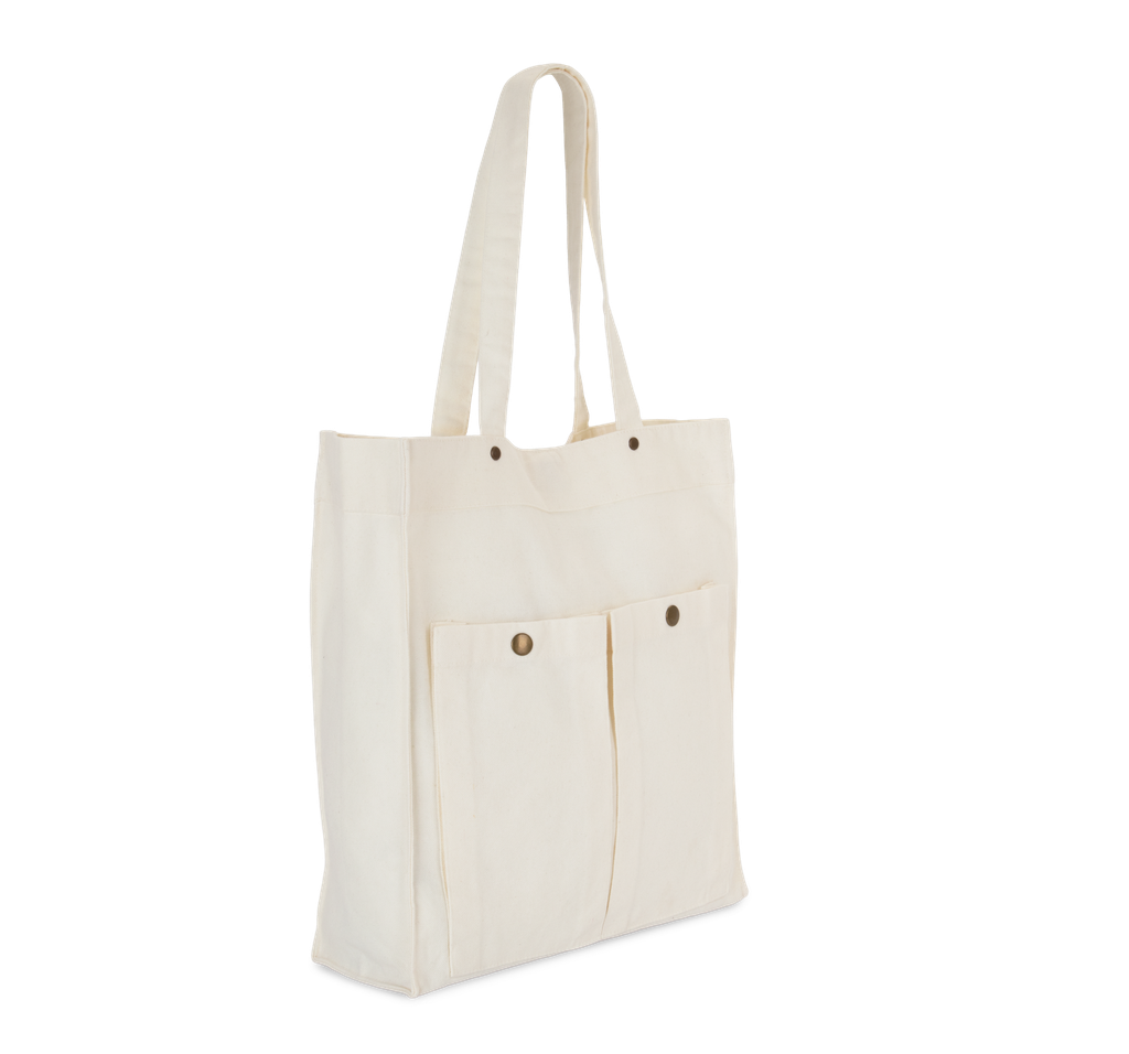 Kimood Sac à main à double poche frontale Washed Ivory (KI3215)