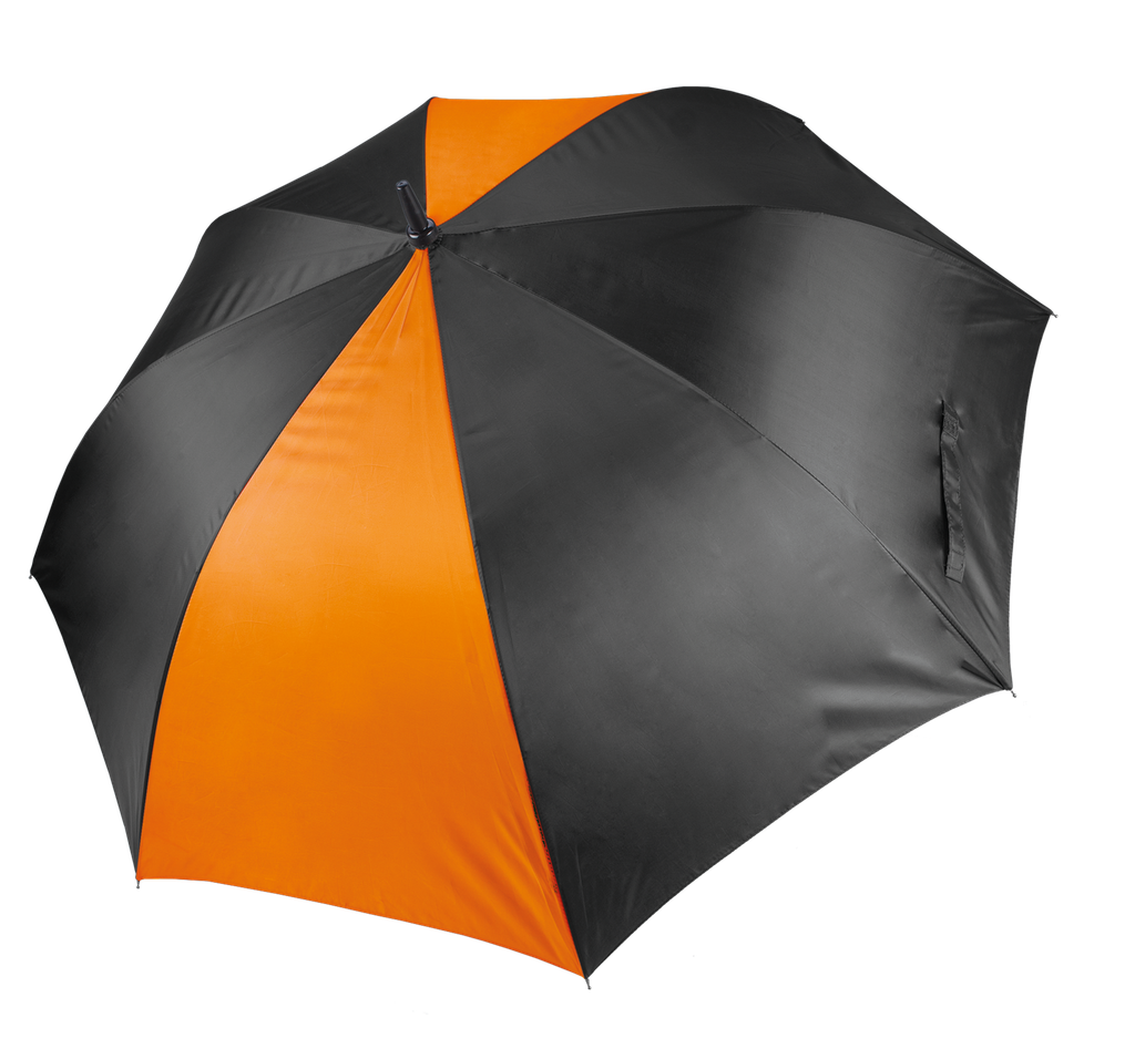 Kimood Grand parapluie de golf Black / Orange (KI2008)