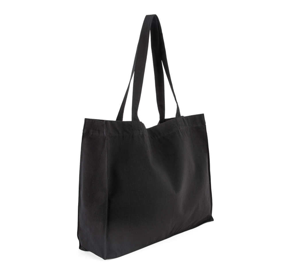 Kimood Grand sac shopping en coton recyclé Black Night (KI5230)