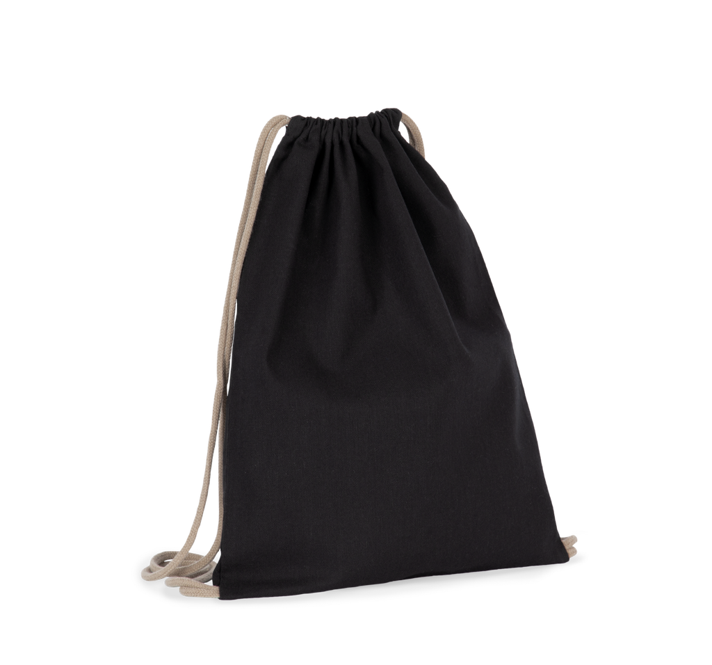 Kimood Sac à dos recyclé à cordon coulissant Black Night (KI5102)