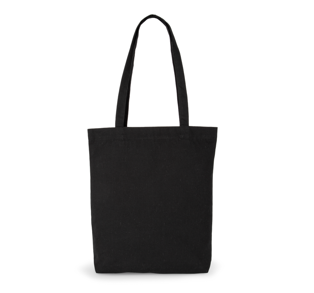 Kimood Sac cabas en coton "K-loop project" recyclé Black Jhoot (KI5808)