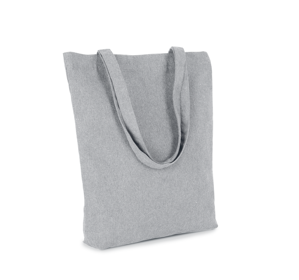 Kimood Sac cabas en coton "K-loop project" recyclé Oxford Grey Jhoot (KI5808)