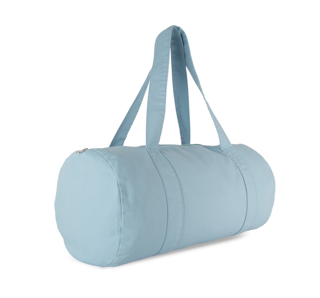 Kimood Sac polochon en coton biologique Washed Dream Blue (KI6602)