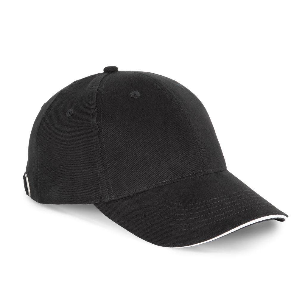 K-up Orlando - casquette 6 panneaux Black / White (KP011)