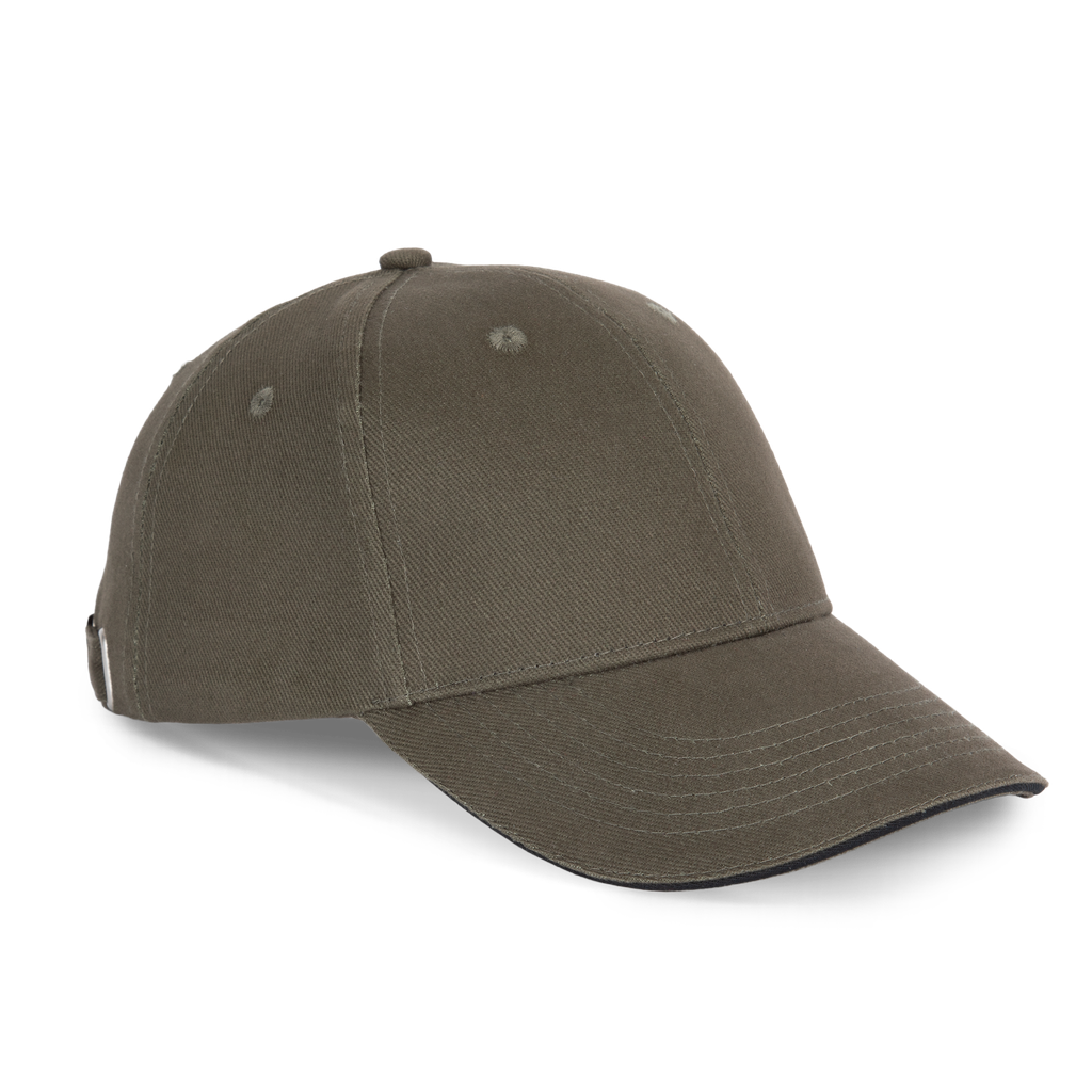 K-up Orlando - casquette 6 panneaux Khaki / Black (KP011)