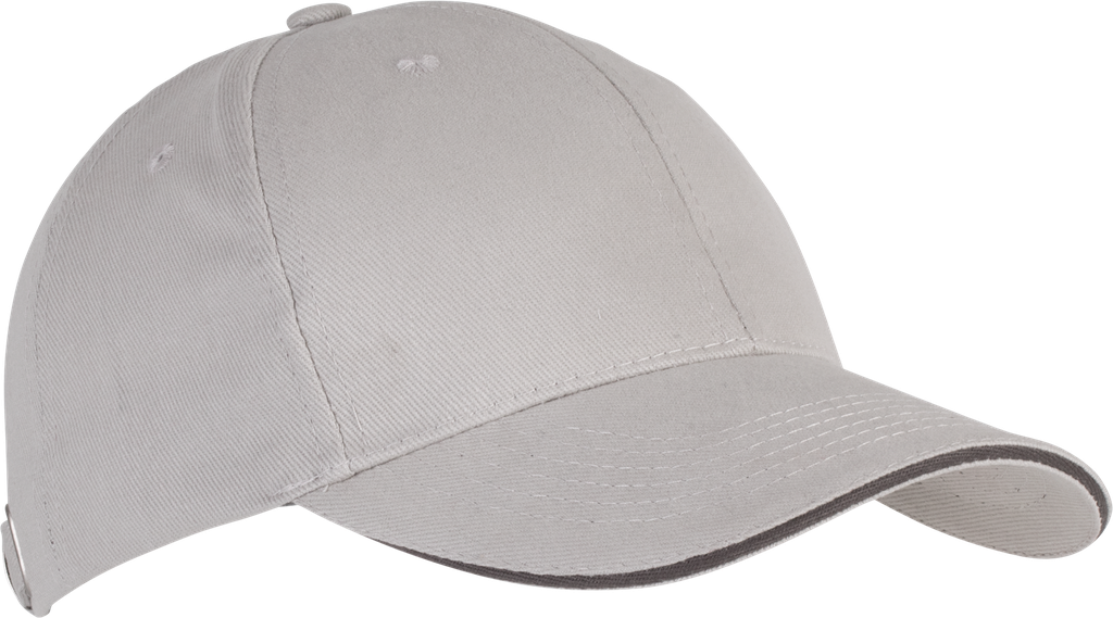 K-up Orlando - casquette 6 panneaux Light Grey / Dark Grey (KP011)