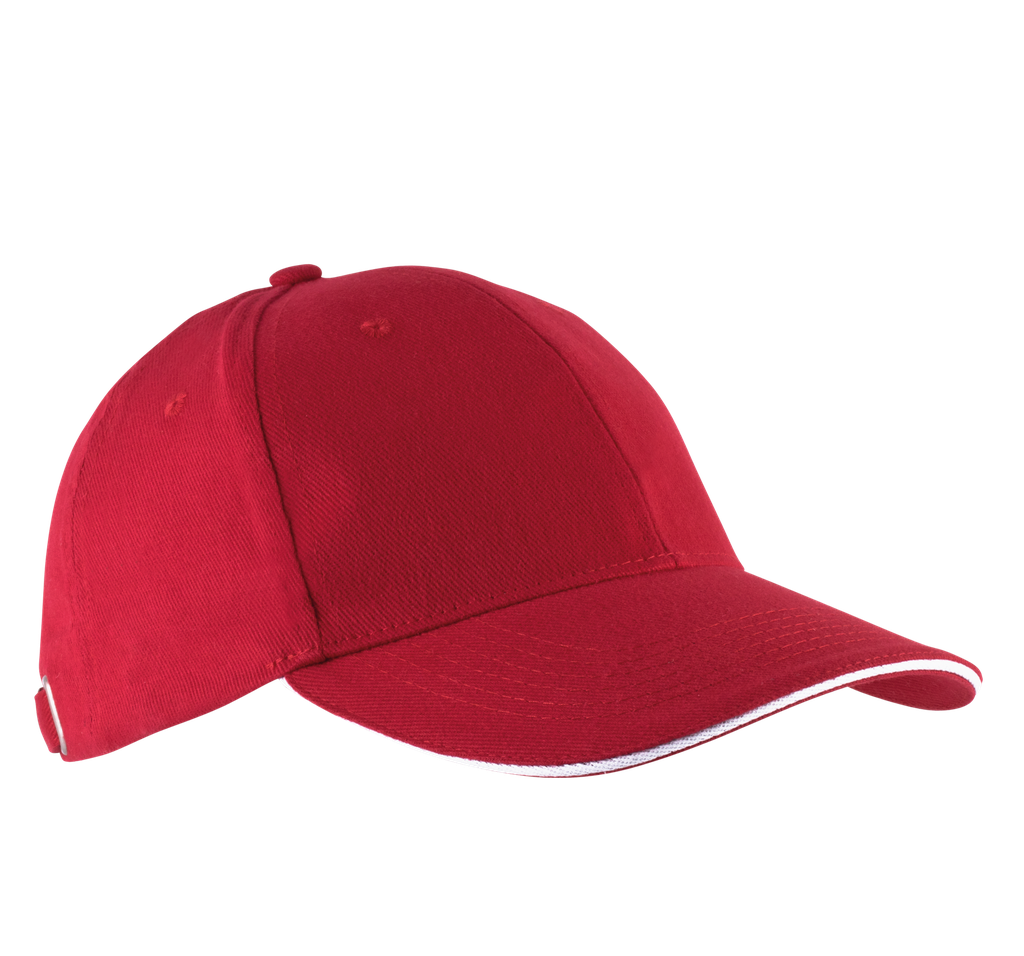 K-up Orlando - casquette 6 panneaux Red / White (KP011)