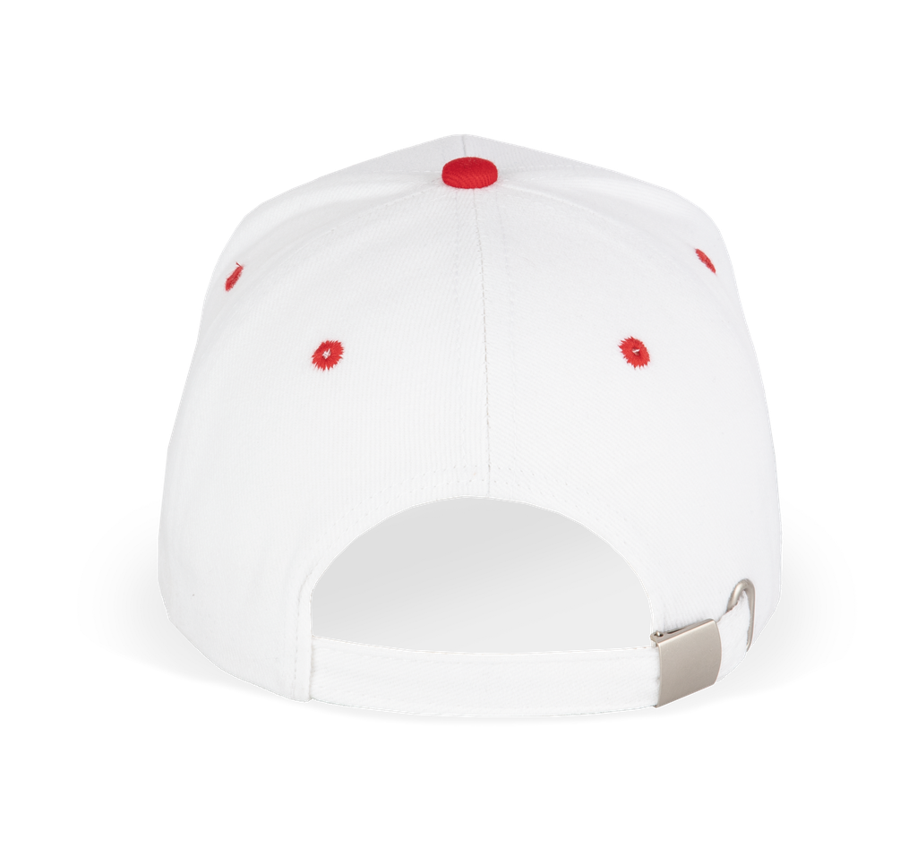 K-up Orlando - casquette 6 panneaux White / Royal Blue / Red (KP011)