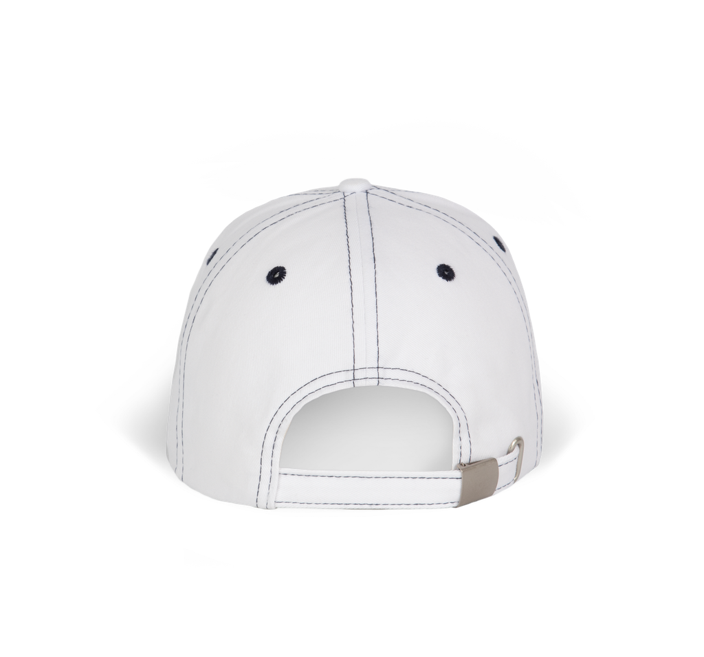 K-up Casquette fashion - 6 panneaux White / Navy (KP109)