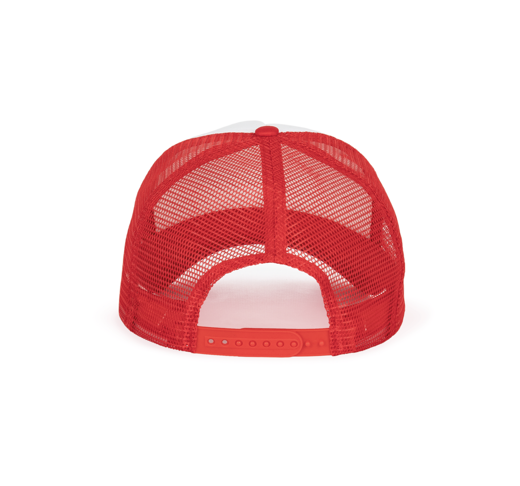 K-up Casquette trucker - 5 panneaux White / Red (KP111)