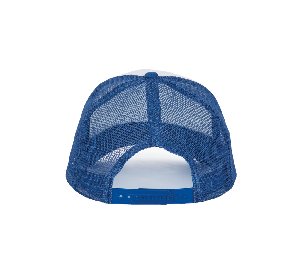 K-up Casquette trucker - 5 panneaux White / Royal Blue (KP111)