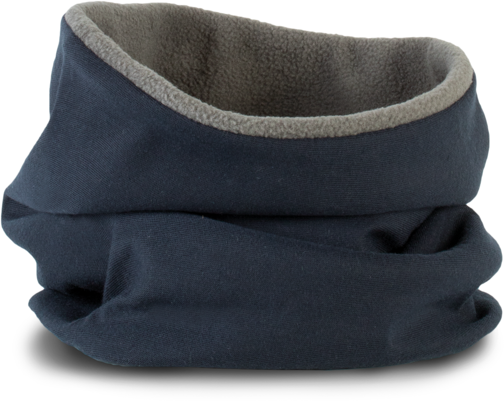 K-up Tour de cou doublé polaire Navy / Slate Grey (KP121)