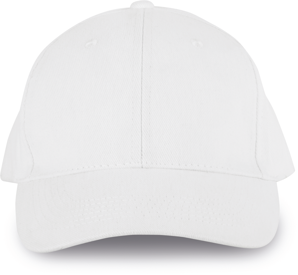 [KP134_60381_60376] K-up Casquette 6 panneaux en coton bio White (KP134)