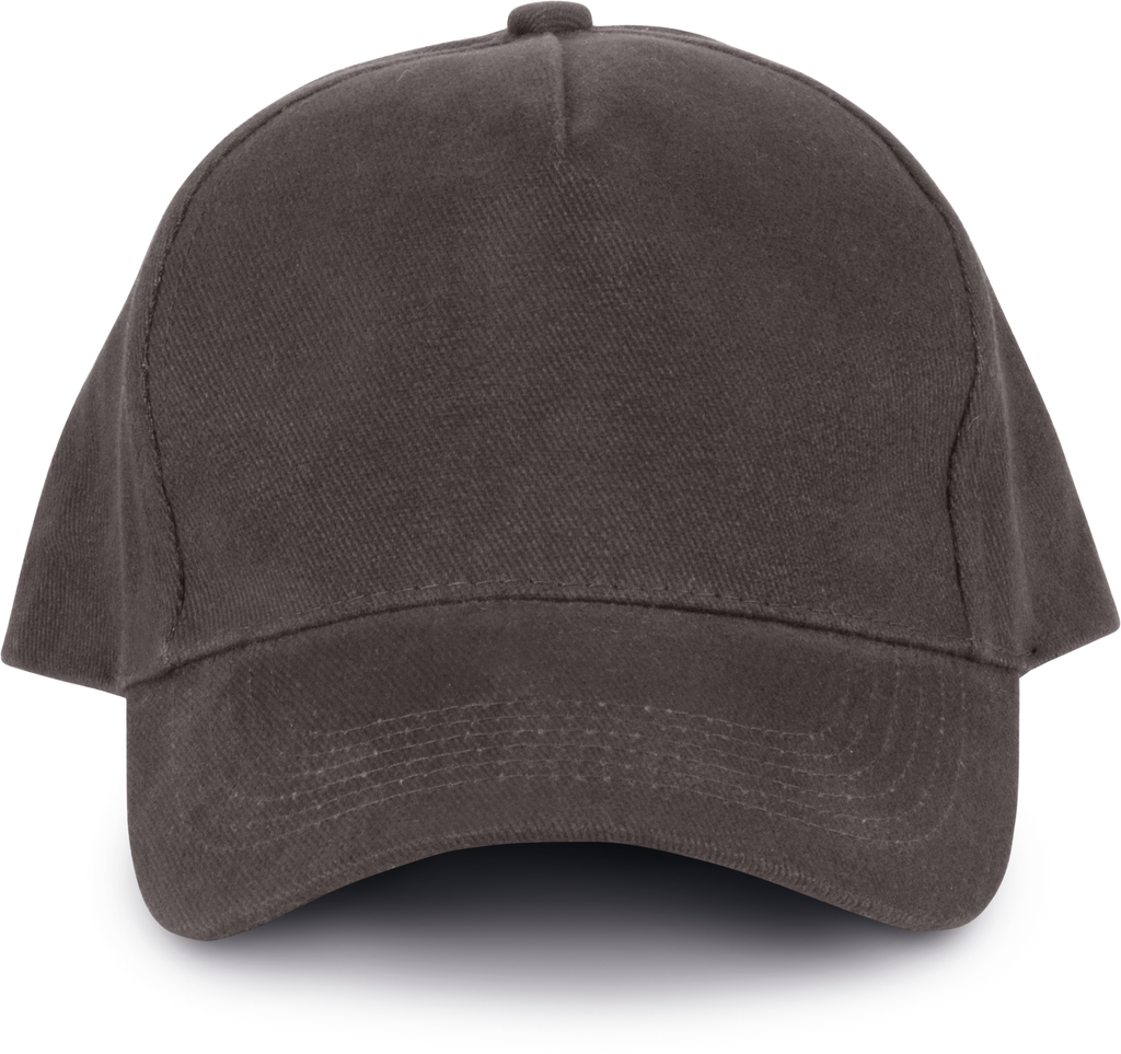 [KP135_60386_60382] K-up Casquette 5 panneaux en coton bio Shale Grey (KP135)