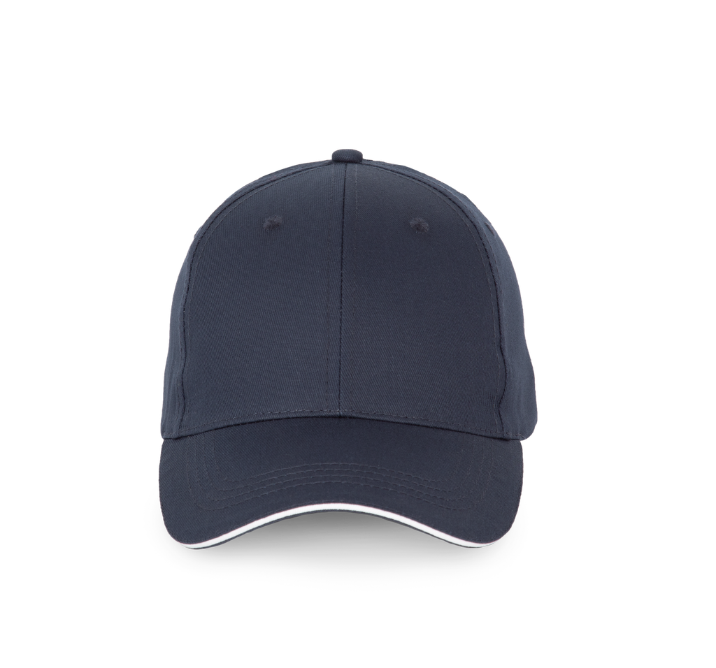 K-up Casquette avec sandwich contrasté - 6 panneaux Navy / White (KP191)