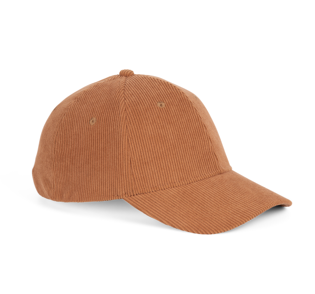 K-up Casquette en velours - 6 panneaux Moka (KP193)