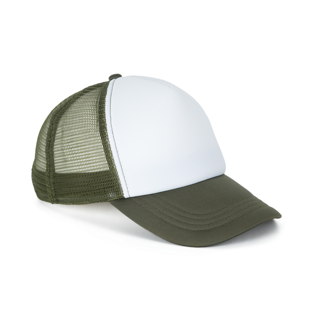 K-up Casquette trucker enfant - 5 panneaux White / Grape Leaf (KP143)
