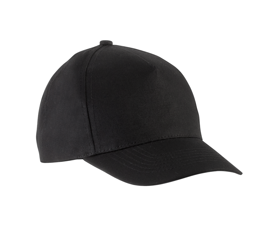 K-up Casquette enfant en coton - 5 panneaux Black (KP149)