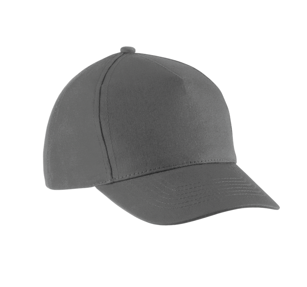 K-up Casquette enfant en coton - 5 panneaux Dark Grey (KP149)