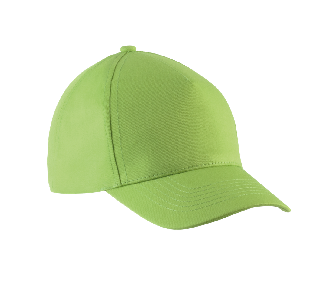 K-up Casquette enfant en coton - 5 panneaux Lime (KP149)