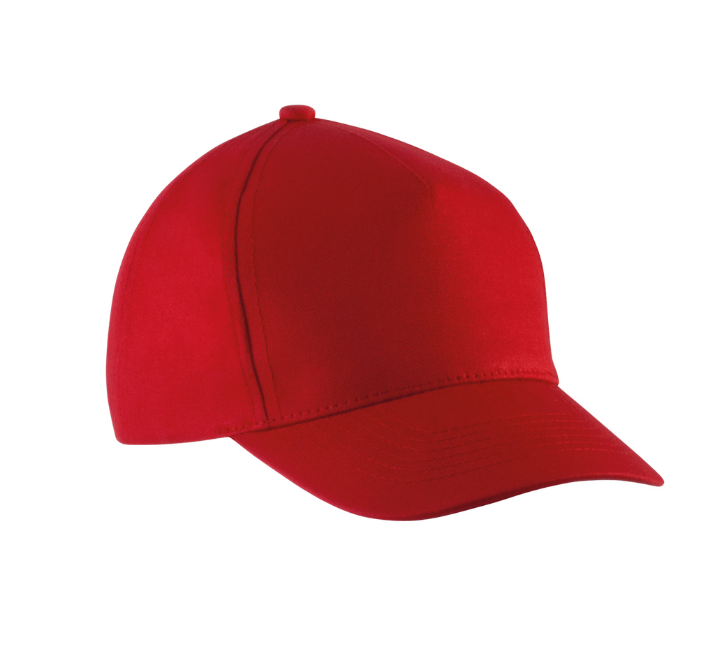 K-up Casquette enfant en coton - 5 panneaux Red (KP149)