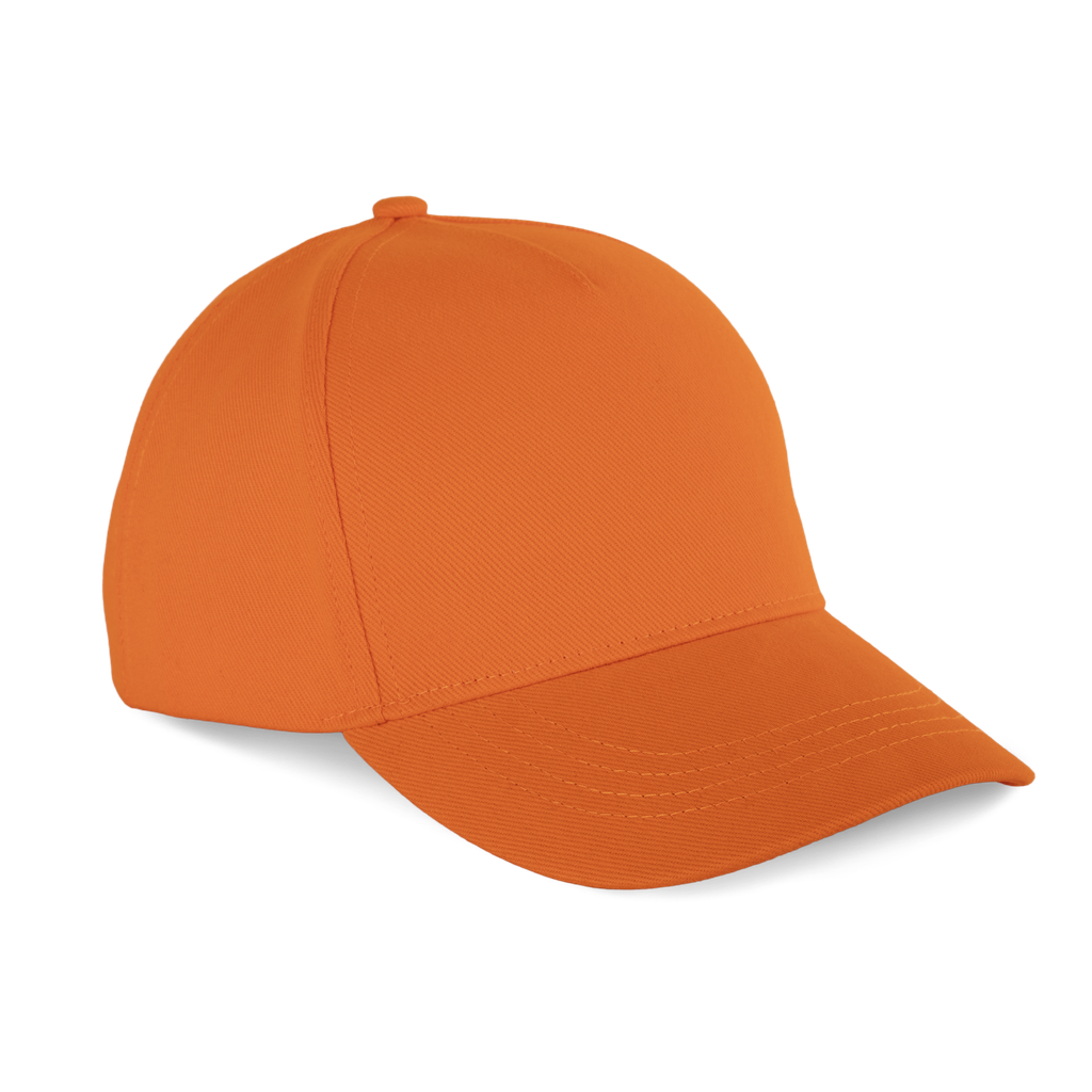 K-up Casquette coton épais - 5 panneaux Orange (KP162)