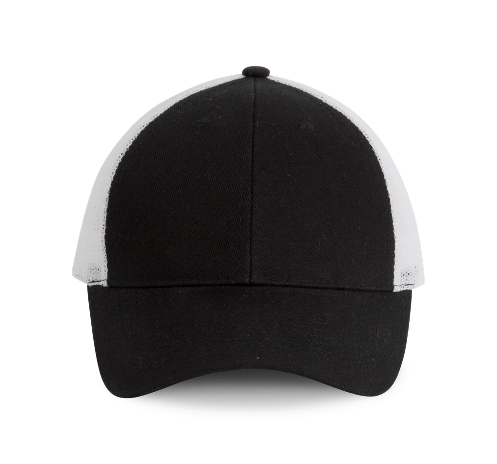 K-up Casquette Trucker - 6 panneaux Black / White (KP158)