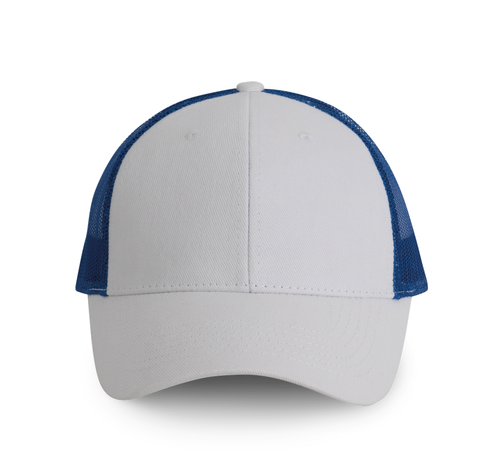 K-up Casquette Trucker - 6 panneaux White / Royal Blue (KP158)