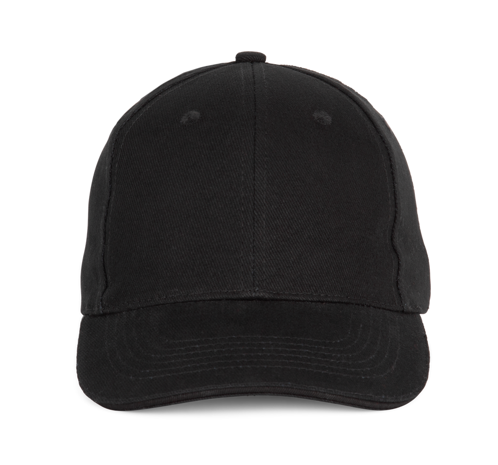 K-up Casquette Baseball avec sandwich - 6 panneaux Black (KP196)