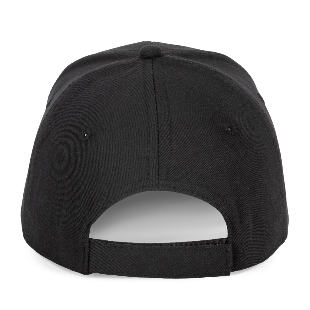 K-up Casquette en coton et polyester recyclés K-loop tracking - 6 panneaux Black (KP231)