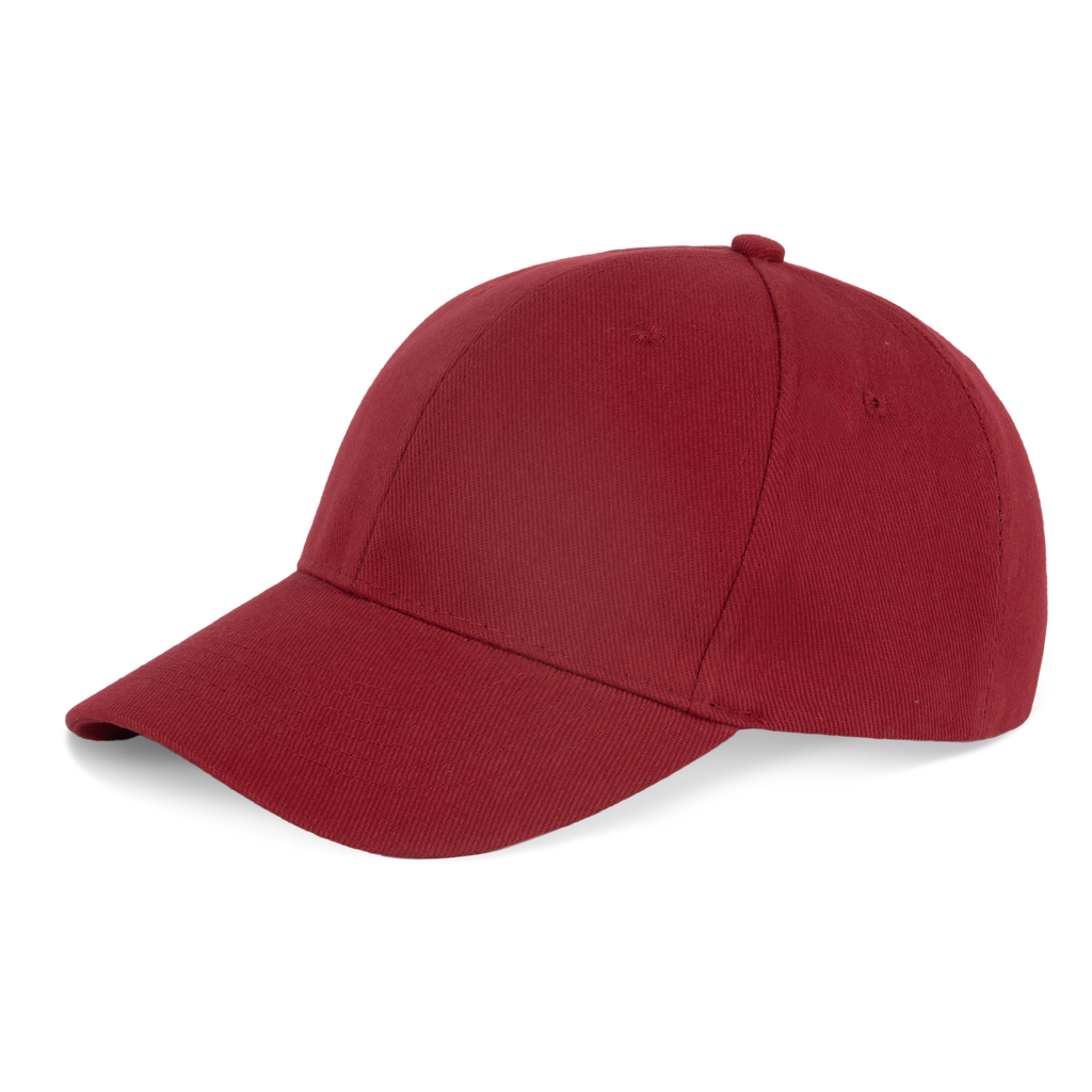 K-up Casquette en coton bio - 6 panneaux Hibiscus Red (KP233)