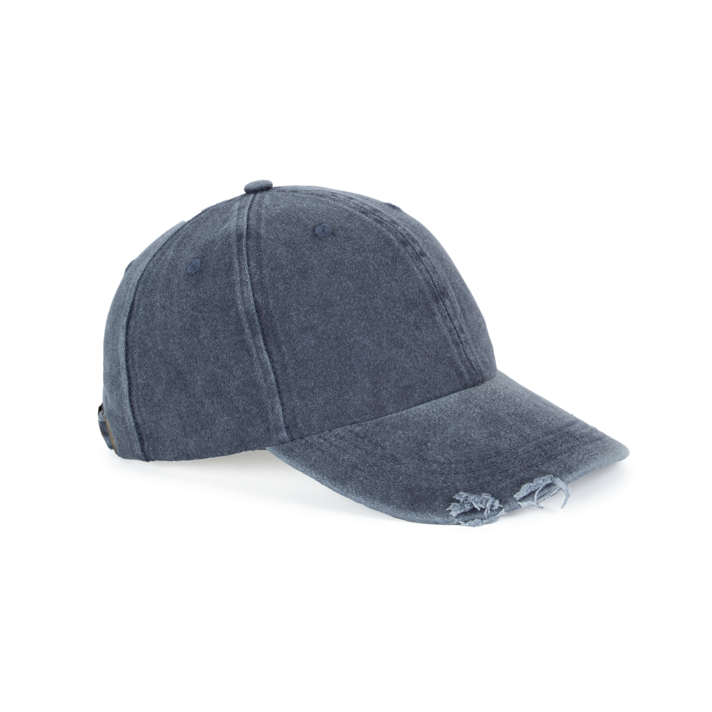 K-up Casquette vintage effet déchiré - 6 panneaux Washed Navy (KP235)