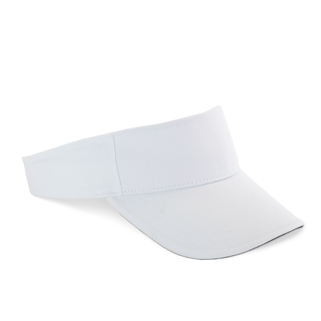 K-up Visière sport en coton White / Navy (KP254)